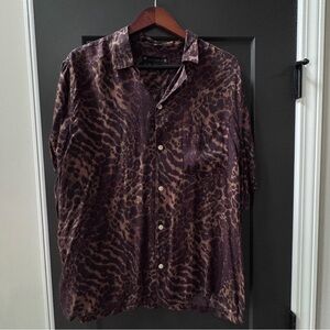 All Saints Animal Print Shirt